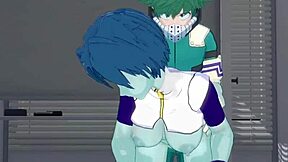 Toru Hagakure、Kaoruko Awata和Izuku Midoriya的狂野里番行动