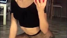 Sexy babe sucks big dick and gives handjob 😍