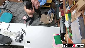 Teen thief caught and pounded by officer’s big cock