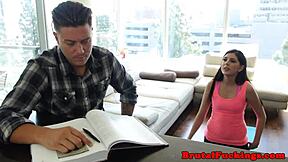 Hey, watch this teen babe get hardfucked in every wild pose