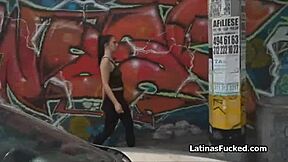 Oiling up that latina booty in the kitchen before a hardcore fuck.