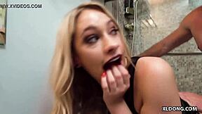 Slutty roommate cheats with huge cock in dorm