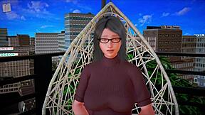 my new family in anime game with big tits