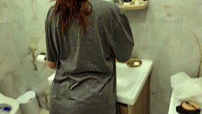 Teen gets face fucked in amateur video, sorry couldn't sit still