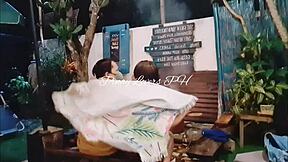 Feel the thrill as daddy explores deep inside this petite Asian teen's tight pussy