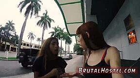 Foot slave dominates sexy young Alexa Nova and Kendall Woods in extreme play