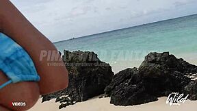 Viral Pinay Showing Big Bouncing Boobs at the Beach. She Owned the Shoreline That Day!
