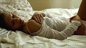 Anjelica plays with her pussy using vibrator.