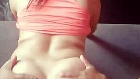 I finally burst my teen neighbor's ass in amateur anal sex video.