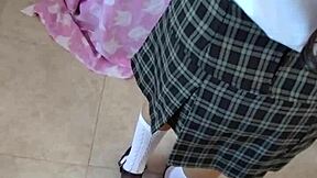 Mexican Schoolgirl Fucked Hard After Class in Uniform.