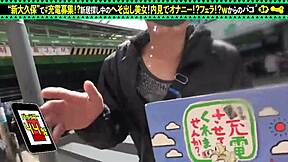 Part1: Japanese Babe Caught Masturbating in Toilet During Viewing, Then Sucks and Fucks Hard