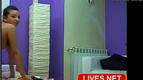 hot teen 18+ teases with perfect pussy and ass on webcam