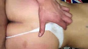 i fuck my latina neighbor doggy, her huge ass shaking in white thong