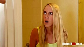 Cadence lux tells her stepbrother not to touch her in the garage