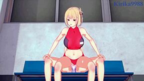 Chisato Nishikigi and Takina Inoue in Intense Futanari Sex - Lycoris Recoil Hentai