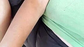 Young girl plays with her feet playfully