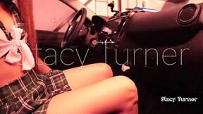 3 18yo asian teen orgasms in car – what are you doing in public parking?