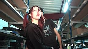 i saw this petite redhead get demolished by two guys