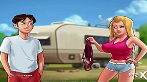 In Summertime Saga Episode 164, The Babe Reveals Her Tits To You