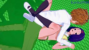 Lala Satilin Deviluke and Haruna Sairenji intense sex