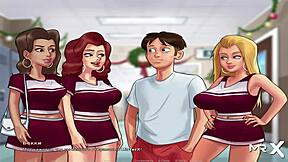 In Summertime Saga Episode 164, The Babe Reveals Her Tits To You