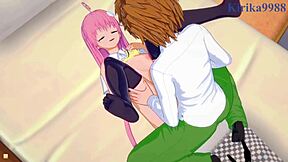 Lala Satilin Deviluke and Haruna Sairenji intense sex