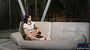 latina model salena storm with petite 18+ body stripping down slow