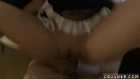 i fucked this glasses skinny blonde teen 18+ in pov, she swallowed so hard! swalloween fun, oops.