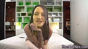 first time teen swallows it all