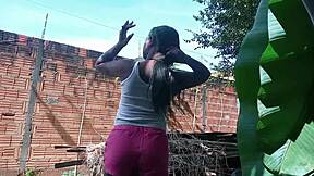 She grabbed my dick behind the house, so I followed!