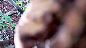 She grabbed my dick behind the house, so I followed!