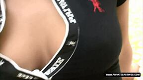 teenie eve smile sucks and fucks in pov interview with big tits and cumshot 😍