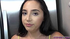 Black Milf Seduces Petite Teen Girl With Annoying Stepbro