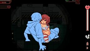 Spooky milk life taboo hentai game flashing cock to nerdy girl in public library