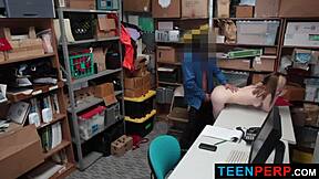 Teen Blackmailed in Garage, Bent Over for Hardcore Doggy and Cowgirl