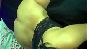 Latina teen gives big blowjob to brother on webcam