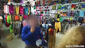 i got caught shoplifting and then daisy stone got fucked hard by the store guy