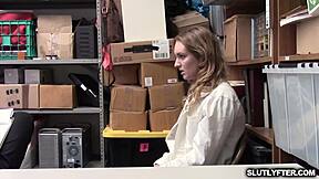 i got caught shoplifting and then daisy stone got fucked hard by the store guy