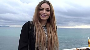 Clara Belle, hot French student, seduces trainer for steamy action