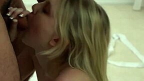 Teen eagerly sucks huge cock for creamy finish