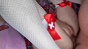 Young Babe Rides Cock in Skirt! Nearly Got Pregnant! Wild Ride!