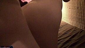 amateur couple films homemade sex tape with curvy girl riding in cowgirl, missionary fucking to orgasm and cumshot.