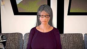 my new family plays game with big tits milf