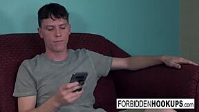 Busty brunette babe gets fucked by her step-brother 😏