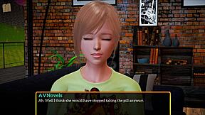 i play my new family game with redhead teen and big tits