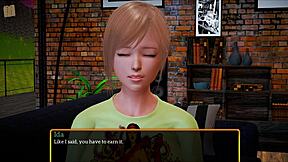 i play my new family game with redhead teen and big tits