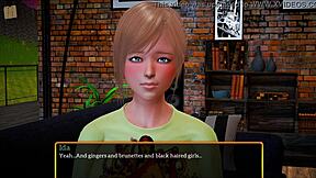 i play my new family game with redhead teen and big tits