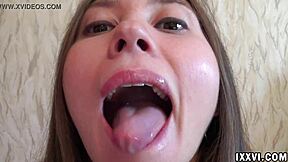 Fetish lover Ananta Shakti sucks dildo with kinky tongue play