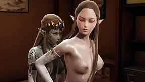 Futa Princess Zelda creampied by puppet Zelda in wild 3D porn action. Intense fetish game unfolds!
