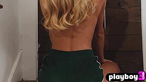 cute hailey afton rips off her clothes!